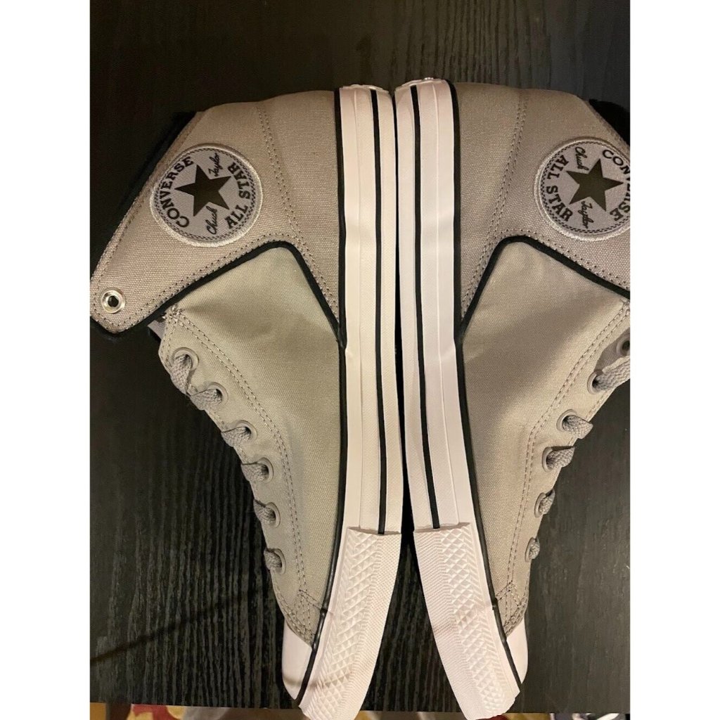 Size 12-Converse Ctas Mid High Street Sneaker - Doplhin/Black/White